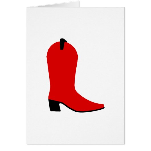 Red and Black Boot Cards (Front)