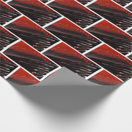 Red and Black Brick Wrapping Paper