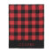 Red and Black Buffalo Check Monogram