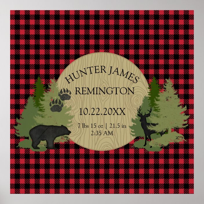 buffalo plaid baby boy nursery