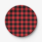 Red and Black Buffalo Check Plaid Pattern