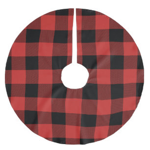 Red and Black Buffalo Check - Plaid Tree Skirt