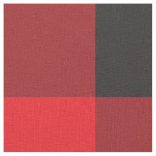 Red and Black Buffalo Checker Plaid Rustic Fabric