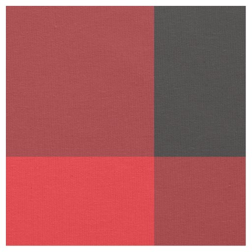 Red and Black Buffalo Checker Plaid Rustic Fabric