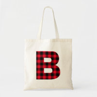 The Letter J - Monogram in Rainbow and Black Buffalo Plaid