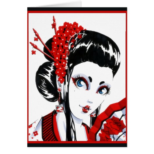 Red and Black card (Front)