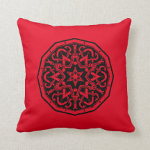 Red And Black Celtic Design