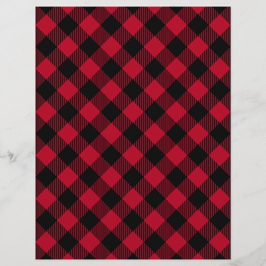 Red And Black Check Buffalo Plaid Pattern (Front)