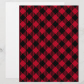 Red And Black Check Buffalo Plaid Pattern (Front/Back)