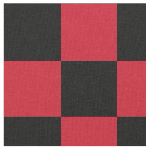 Red and black checkerboard pattern fabric