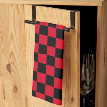 Red and Black Checkerboard Pattern 