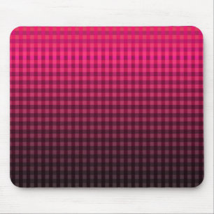 Red and black checkered pattern gradient  mouse pad