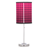 Red and black checkered pattern gradient table lamp (Back)