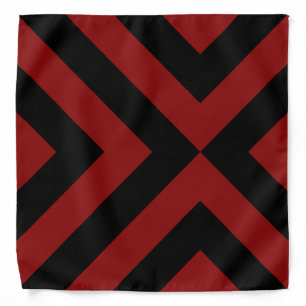 Red and Black Chevrons Bandana