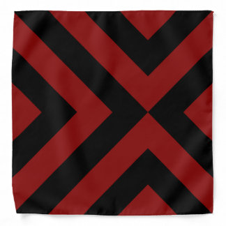 Red and Black Chevrons Bandana