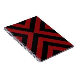 Red and Black Chevrons Notebook