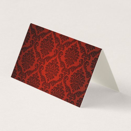 Red and Black Damask