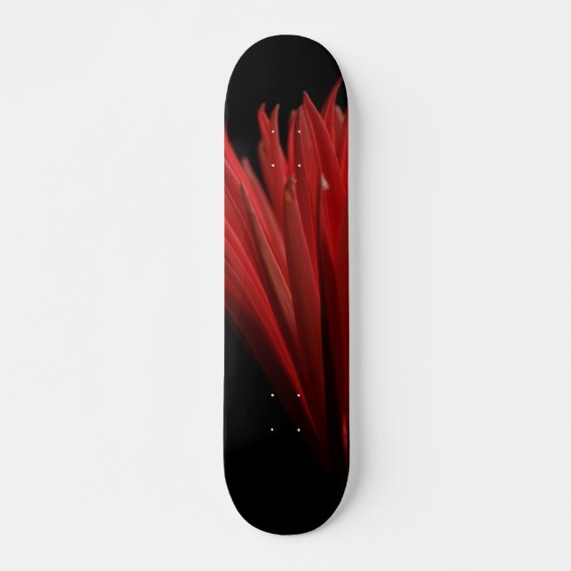Red and Black design Skateboard Deck (Front)