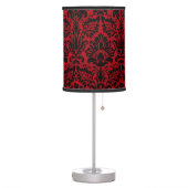 RED AND BLACK DESIGN TABLE LAMP (Left)
