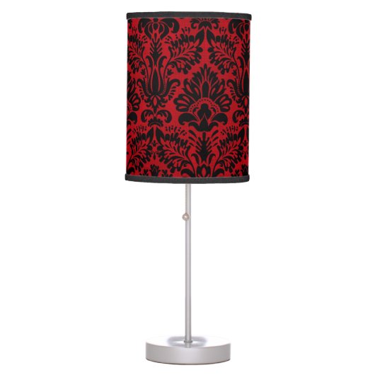 RED AND BLACK DESIGN TABLE LAMP (Front)