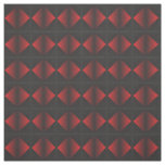 Red and Black Diamond Pattern Cotton Fabric