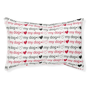 Red and Black dog bed. Pet Bed