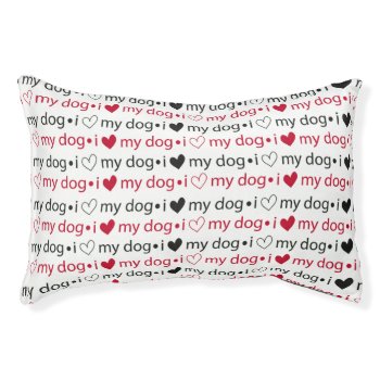Red And Black Dog Bed. Pet Bed by PetShopStore at Zazzle