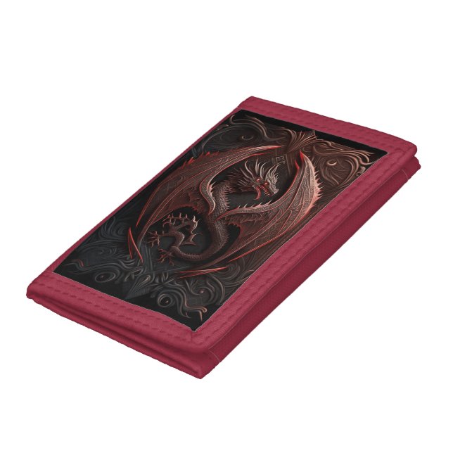 Red and Black Dragon Photo Wallet (Bottom)