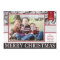 Red and Black Elegant Christmas Photo Card