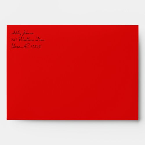 Red and Black Envelope for 5x7 Sizes