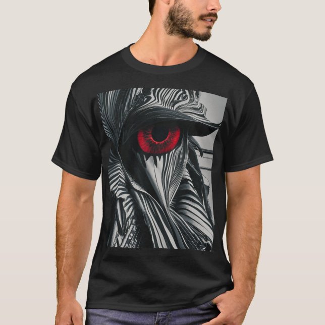 red and black eye T-Shirt (Front)