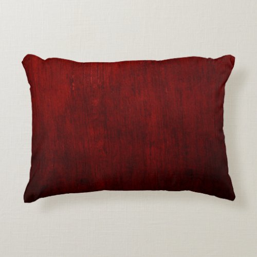 Red and black floral textile accent pillow