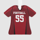 Red and Black Football Jersey