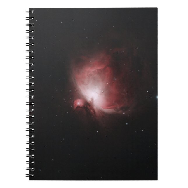 RED AND BLACK GALAXY WITH STARS NOTEBOOK (Front)