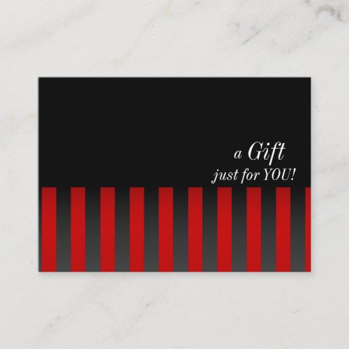 Red and Black Gift Certificate
