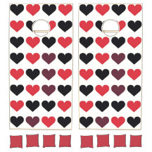 Red and Black Heart Pattern