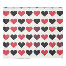 Red and Black Heart Pattern