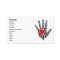 Red and black hearts hand outline