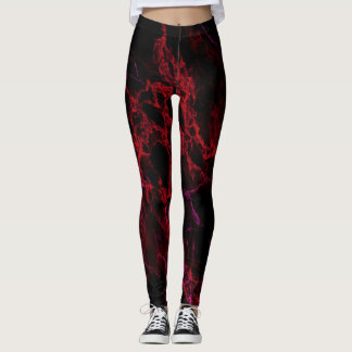 Red and Black Hot Leggings