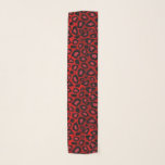 Red and Black Leopard Print  Scarf<br><div class="desc">🥇AN ORIGINAL COPYRIGHT DESIGN by Donna Siegrist ONLY AVAILABLE ON ZAZZLE! Red and Black Leopard Print. Available in several colors. ⭐99% of my designs in my store are done in layers. This makes it easy for you to resize and move the graphics and text around so that it will fit...</div>