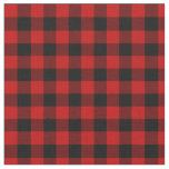 Red and Black Lumberjack Plaid Fabric