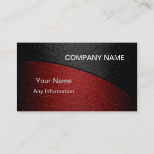 Red and Black Luxury Metallic Business Card