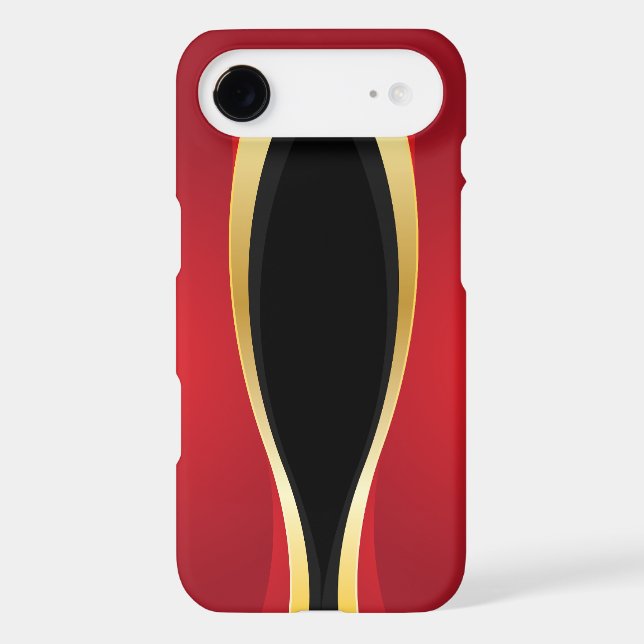 Red And Black Modern  Case-Mate iPhone Case (Back)