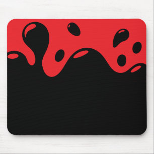 Red and Black Mouse Pad