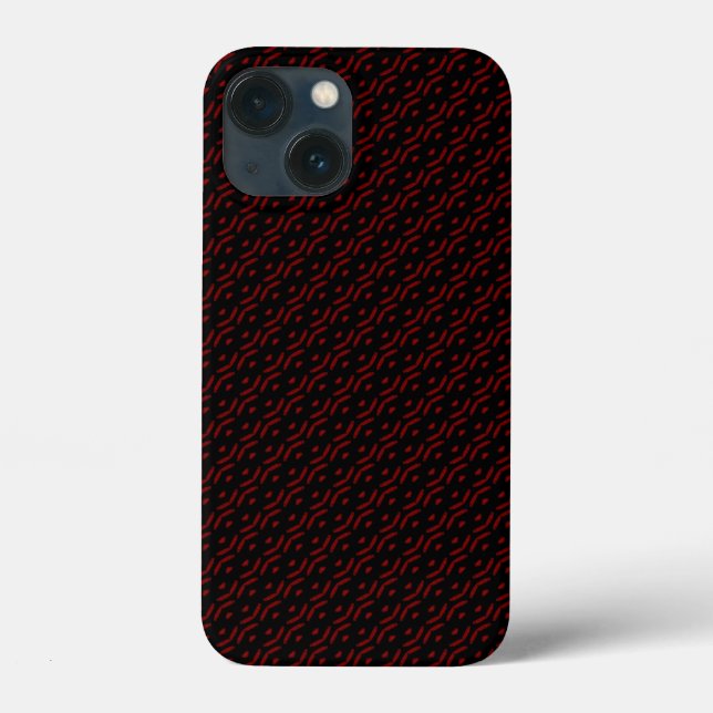 Red and black pattern Case-Mate iPhone case (Back)