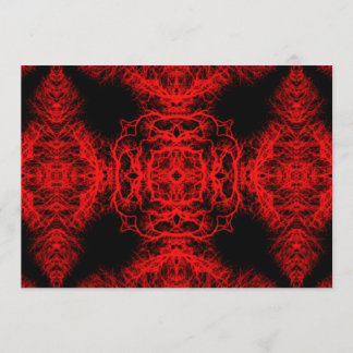Red and Black Pattern Invitation