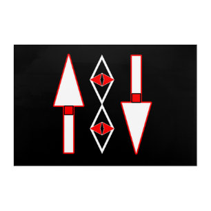 Red and Black pattern,Trend inspiration Acrylic Print