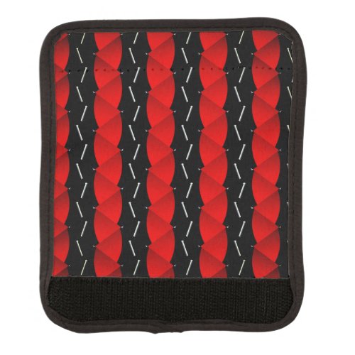Red and Black patternTrend inspiration Luggage Handle Wrap