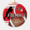 Red and Black Personalize Football