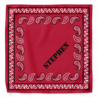 Red and Black Personalized Classic Paisley